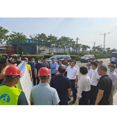 临沂市领导到“河东区机场片区雨污分流改造项目”现场调研工作